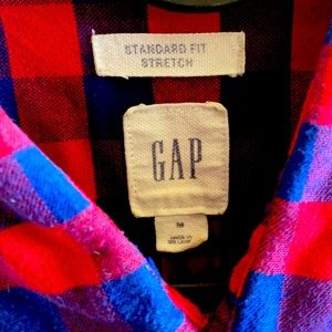 Gap.  Shirt sleeve flannel.  Medium